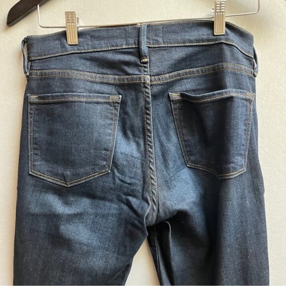 Frame Le Skinny de Jeanne Women's Dark Blue Denim Jeans 30” - Picture 4 of 13
